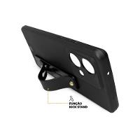 Kit Capa case capinha Silicon Veloz para Samsung Galaxy A54 + Ring Socket + Cordão - Preto - Gshield - 6