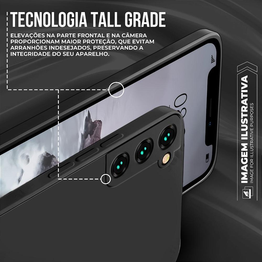 Capa case capinha para Motorola Moto Edge 50 Ultra - Silicon Veloz -  Preta - Gshield - 3