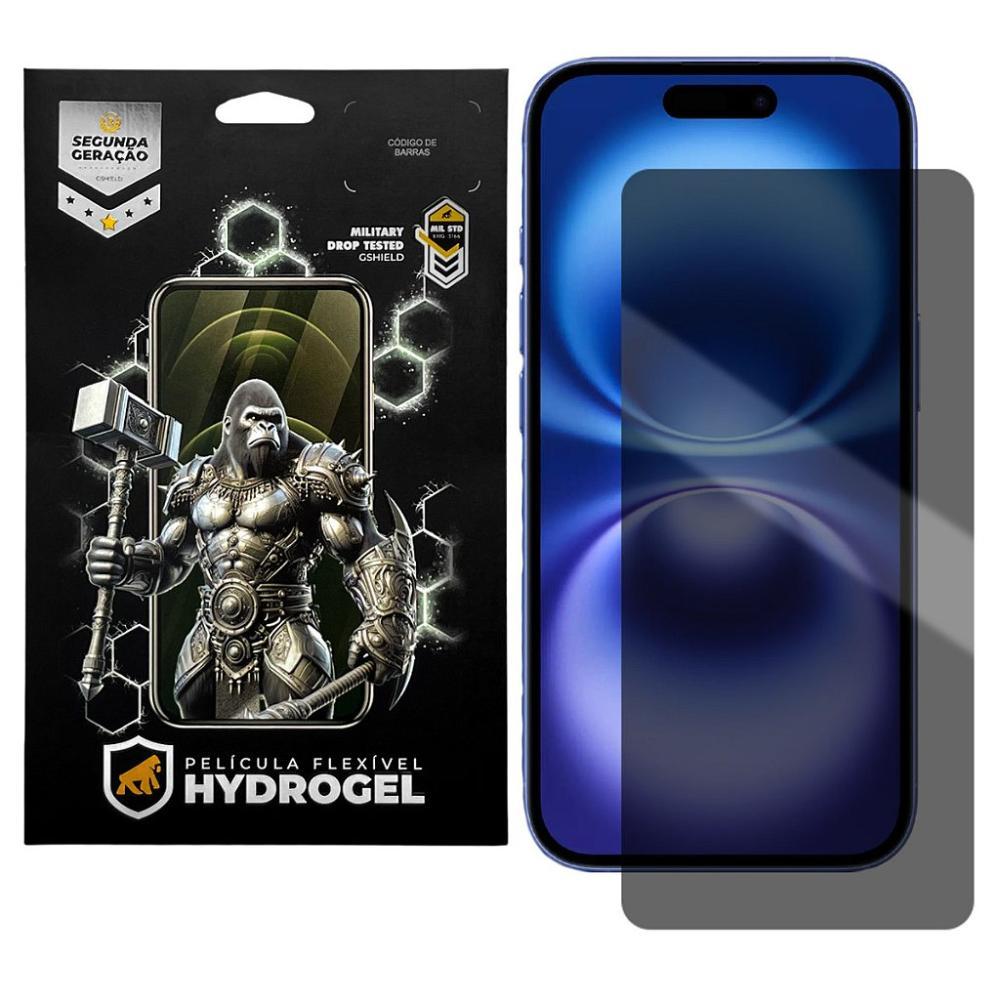 Película para iPhone 16 Plus - Privacidade Hydrogel - Gshield - 1