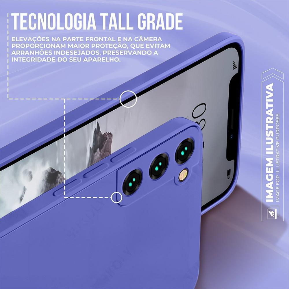 Capa case capinha para Motorola Moto Edge 50 Pro - Silicon Veloz - Lilás - Gshield - 3