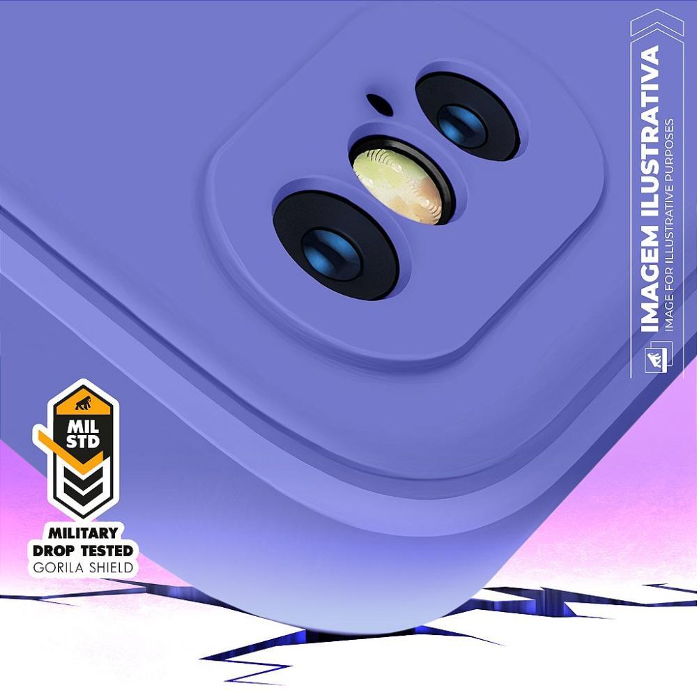 Capa case capinha para Motorola Moto Edge 50 Pro - Silicon Veloz - Lilás - Gshield - 4