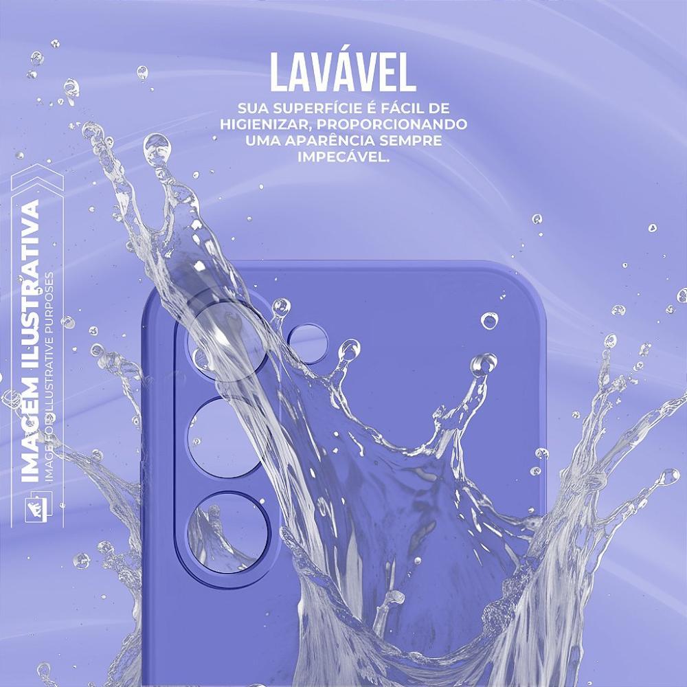 Capa case capinha para Motorola Moto Edge 50 Pro - Silicon Veloz - Lilás - Gshield - 5