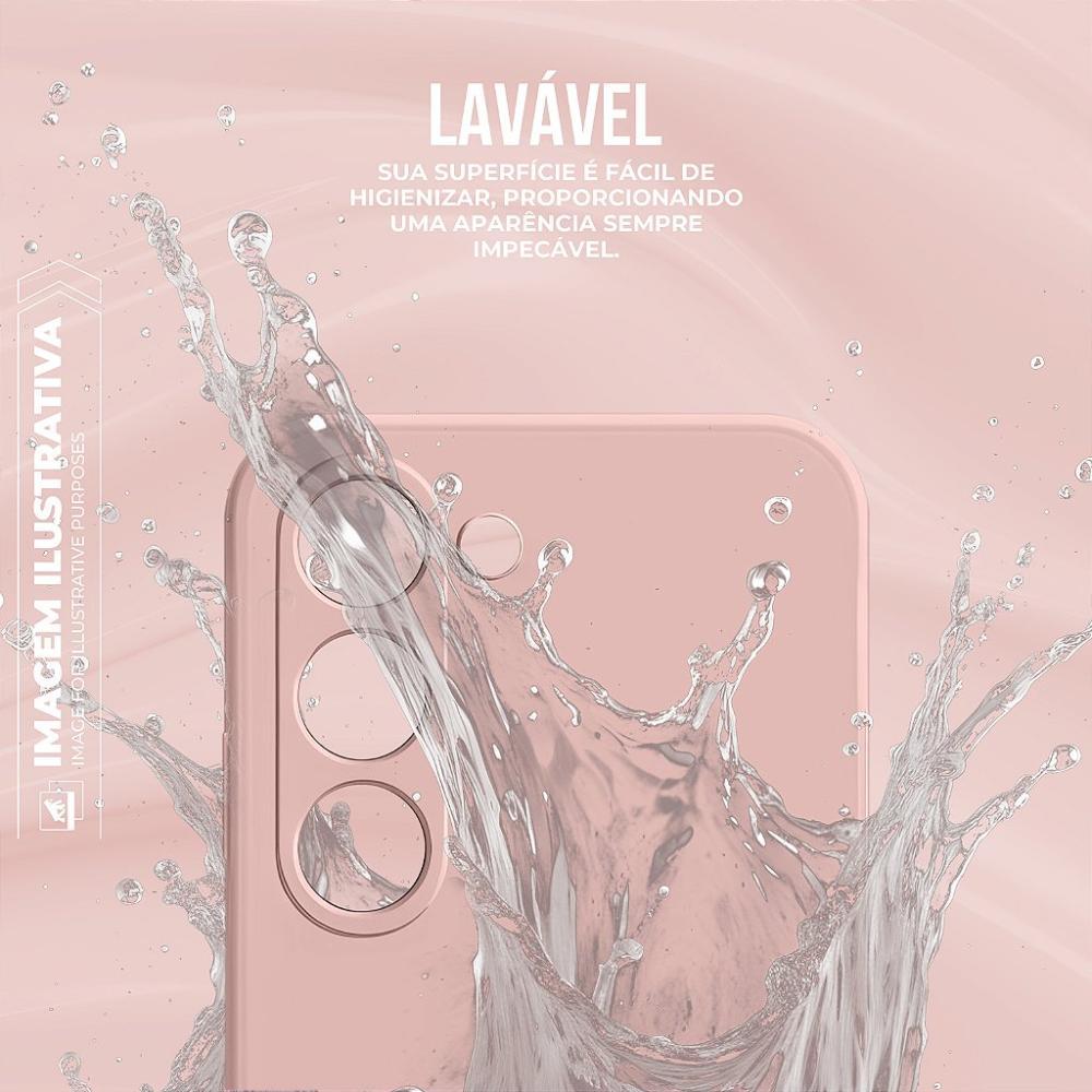 Capa case capinha para Motorola Moto Edge 50 Pro - Silicon Veloz - Rosa - Gshield - 5