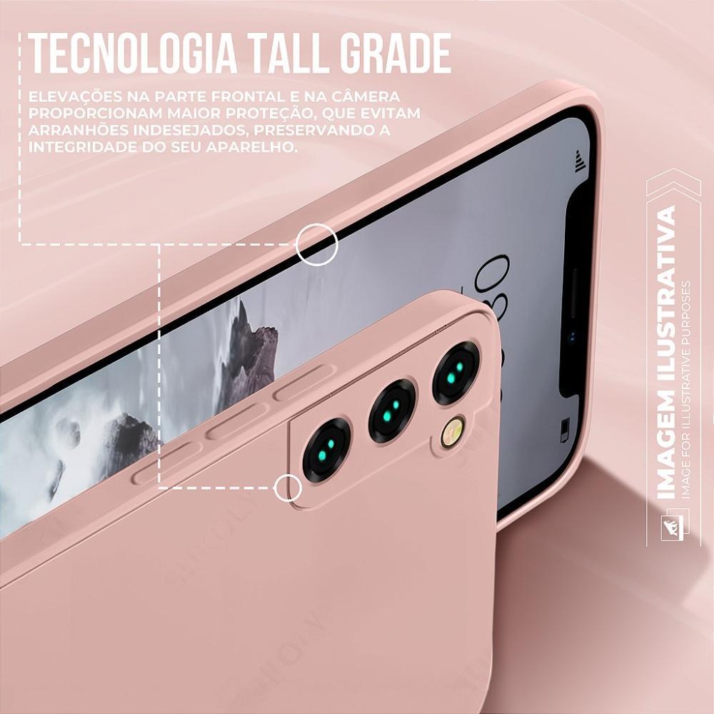 Capa case capinha para Samsung Galaxy A05 - Silicon Veloz - Rosa - Gshield - 3