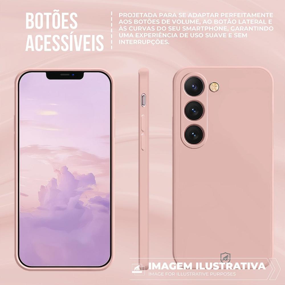 Capa case capinha para Samsung Galaxy A14 - Silicon Veloz - Rosa - Gshield - 6