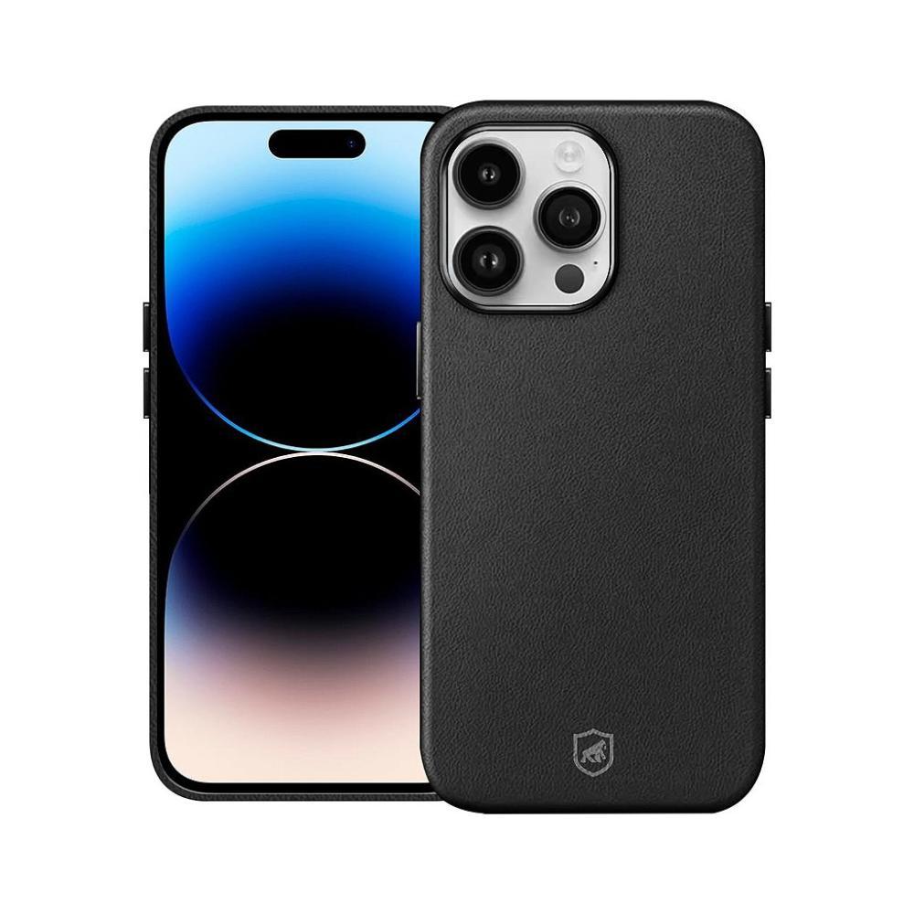 Capa case capinha para iPhone 14 Pro Max - Couro Dual Magsafe Preta - Gshield - 1