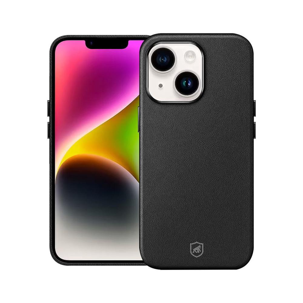 Capa case capinha para iPhone 14 - Couro Dual Magsafe - Preta - Gshield - 1