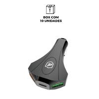 Carregador Veicular Triplo Turbo Tank no Atacado - Caixa Fechada 10 Unidades - Gshield - 2