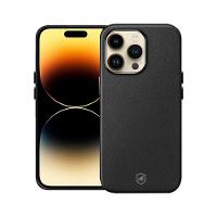 Capa case capinha para iPhone 14 Pro - Couro Dual Magsafe - Preta - Gshield - 1