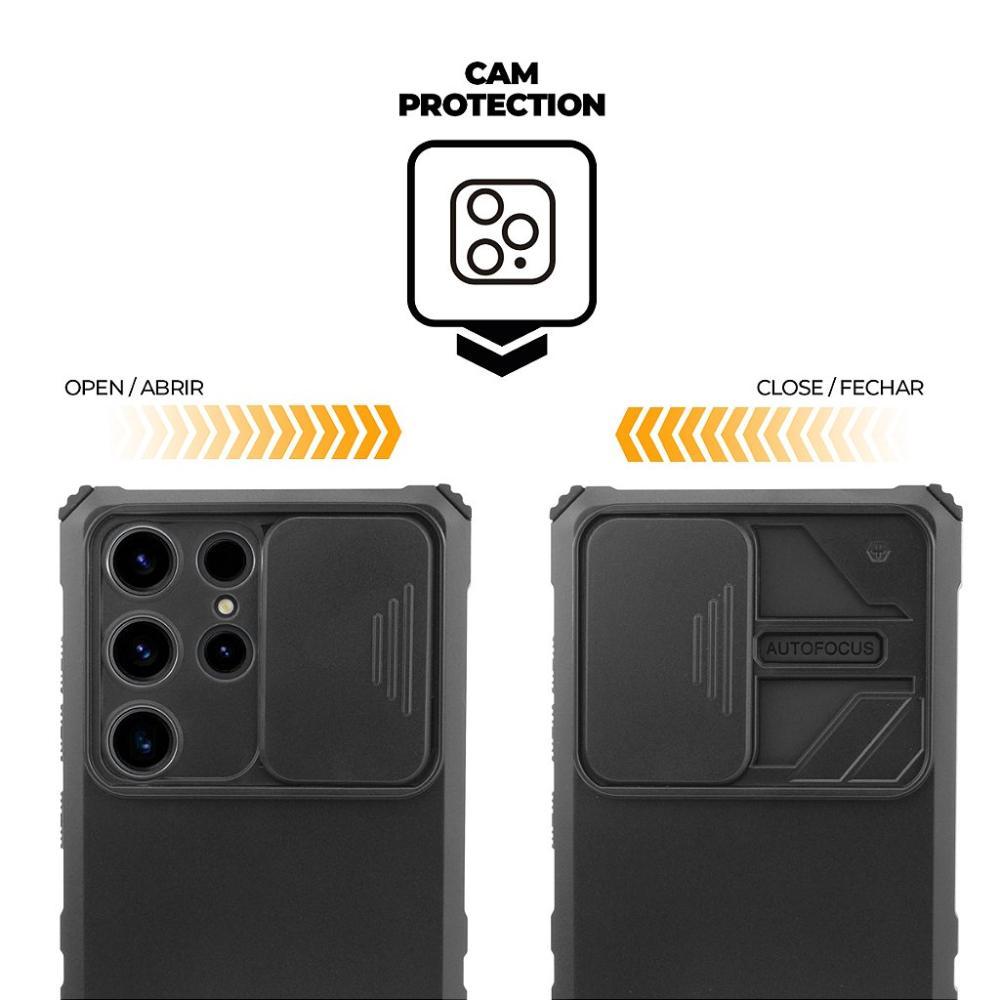 Capa case capinha Victus + Película Frontal e Traseira Transparente para Samsung Galaxy S23 Ultra - Gshield - 7