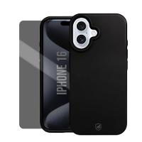 Kit Capa case capinha Silicon Premium e Película Hydrogel Privacidade para iPhone 16 - Gshield - 1