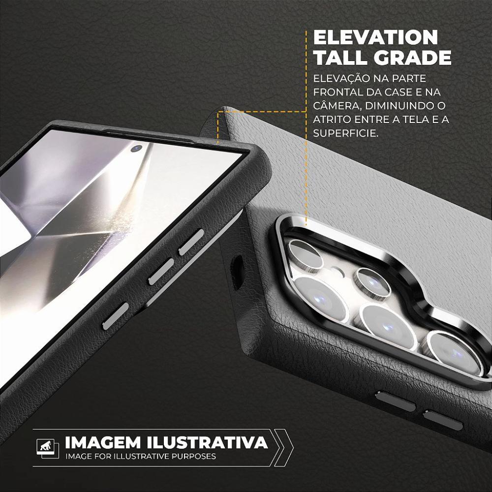 Capa case capinha para Samsung Galaxy S24 - Couro Dual Magsafe - Preta - Gshield - 2