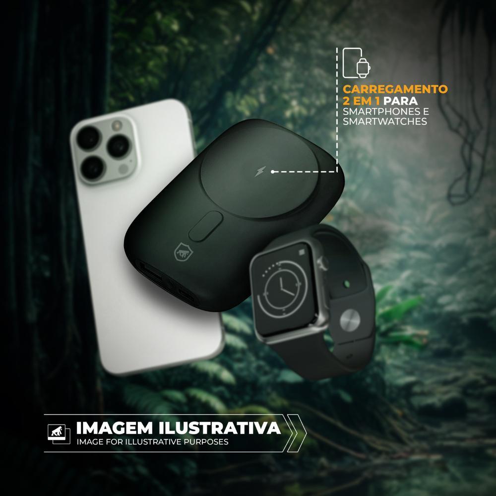 Carregador Portátil Wireless Magsafe 2 em 1-Survivor-Gshield - 6