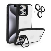 Kit Capa case capinha Gravity Preta e Película Ultra Safe para iPhone 15 Pro - Gshield - 3