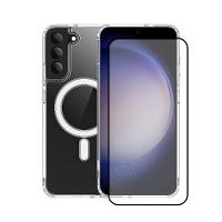 Capa case capinha Magsafe e Pelicula Dual Glass Galaxy S22 Plus - Gshield - 1