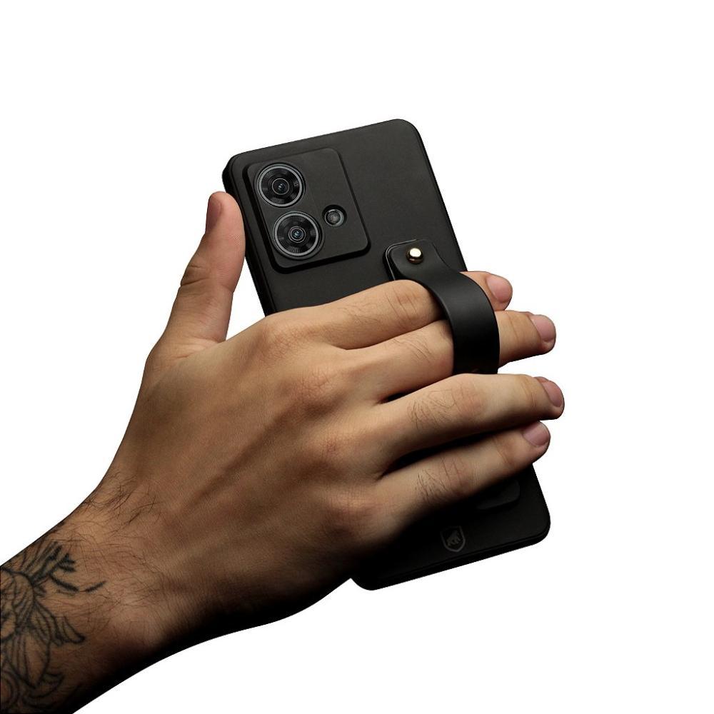 Kit Capa Silicon Veloz para Samsung Galaxy A05 + Ring Socket + Cordão - Preto - Gshield - 5