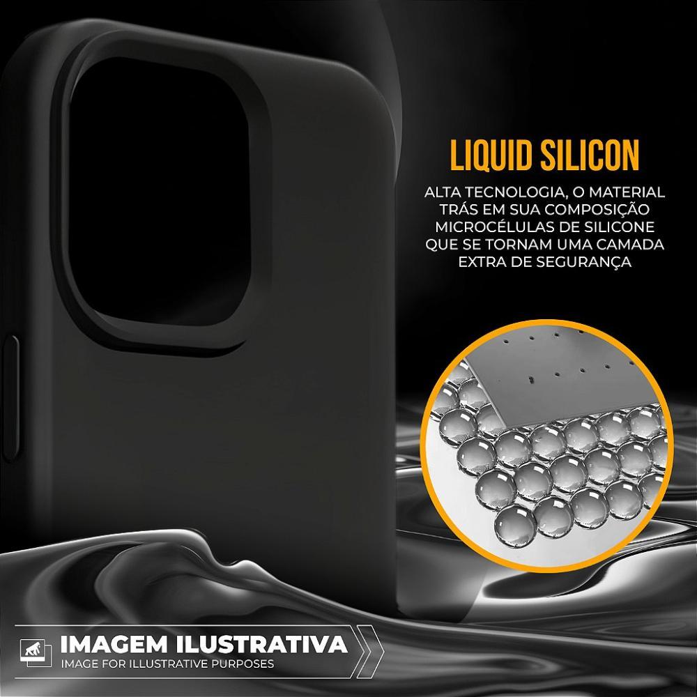 Kit Capa Silicon Premium e Película Hydrogel Privacidade para iPhone 16 Pro Max - Gshield - 4