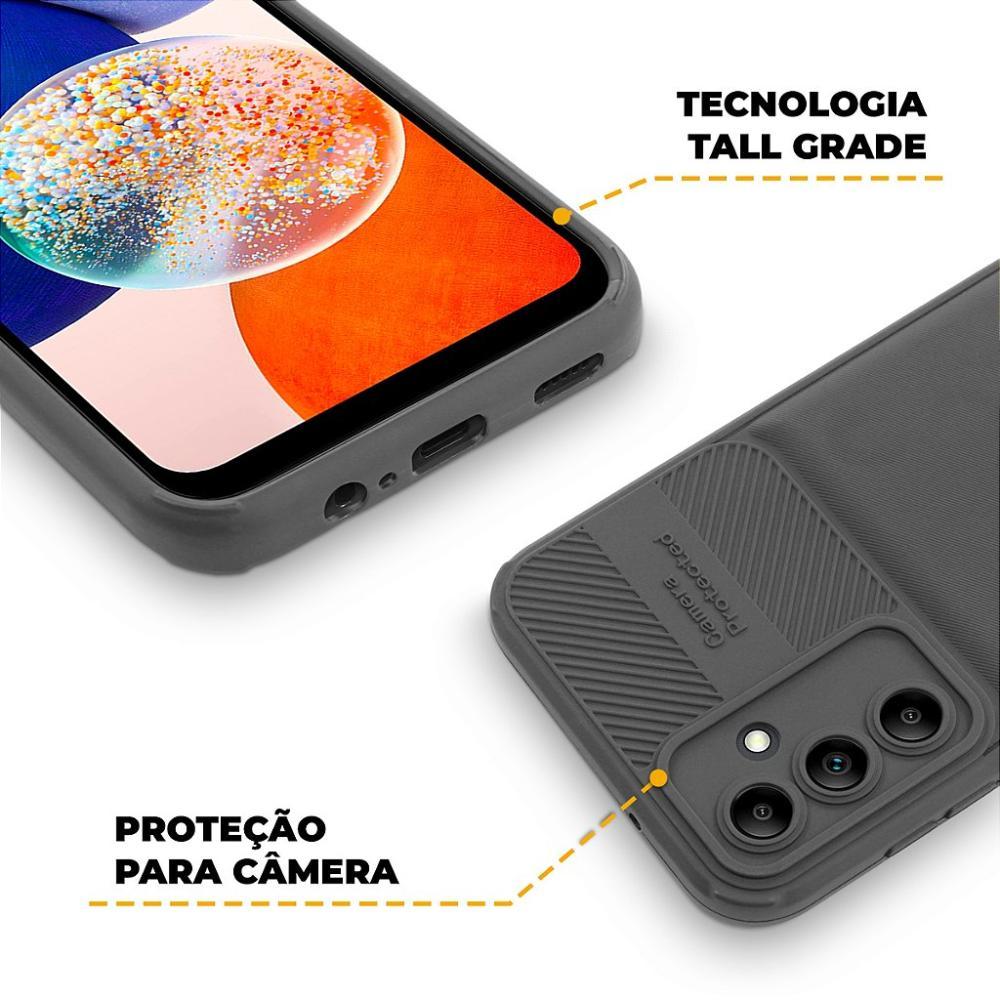 Capa para Samsung Galaxy A14 5G - Symetric Preta - Gshield - 3