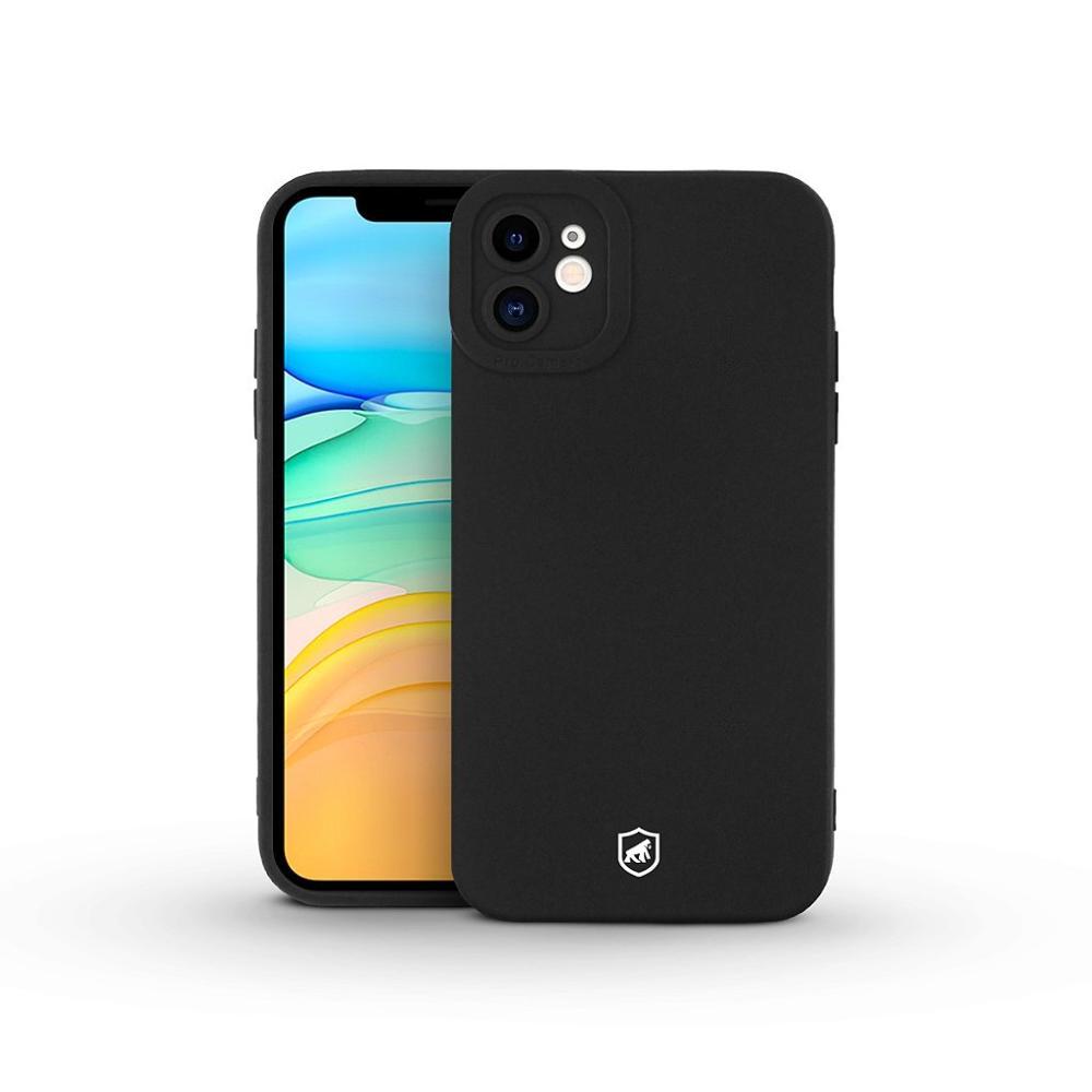 Kit Capa case capinha Silicon Cloud Preta e Pelicula Hydrogel HD para iPhone 11 - Gshield - 2