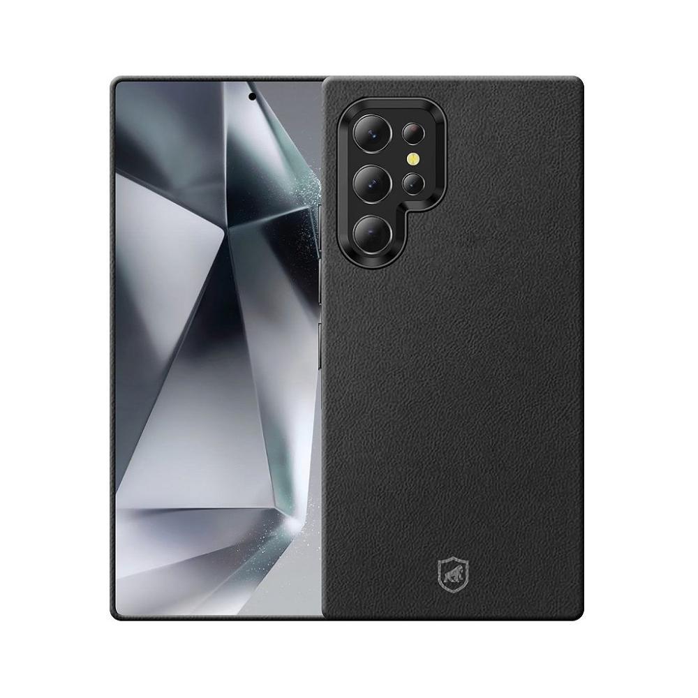 Capa case capinha para Samsung Galaxy S24 Ultra - Couro Dual Magsafe Preta - Gshield - 1