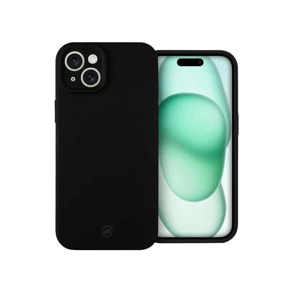 Capa case capinha para iPhone 15 Plus - Silicon Premium Preta - Gshield - 1