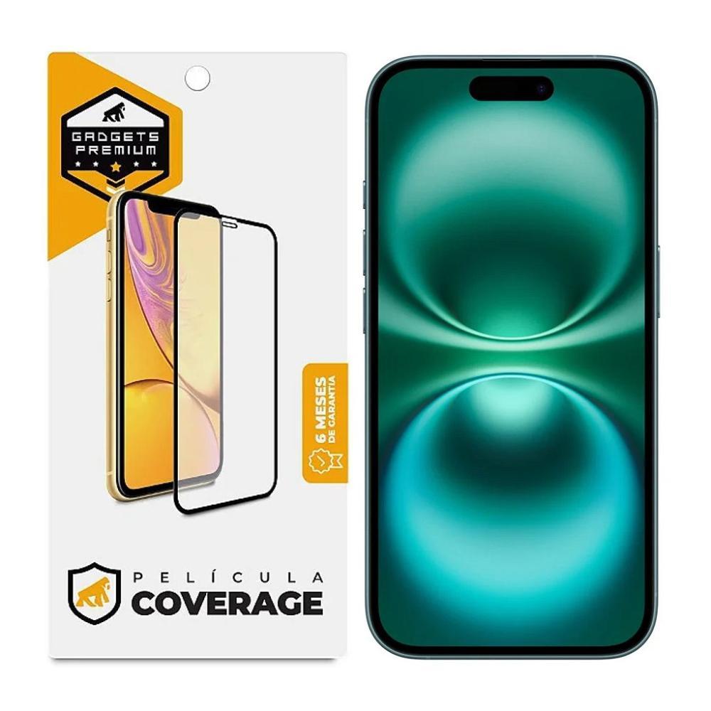 Película para iPhone 16 - Coverage 5D Pro Preta - Gshield - 1