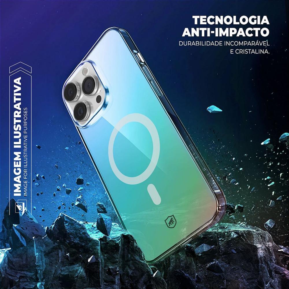 Kit Capa Magsafe Holo + Película Hydrogel Gamer Fosca para iPhone 15 Pro Max - Gshield - 4