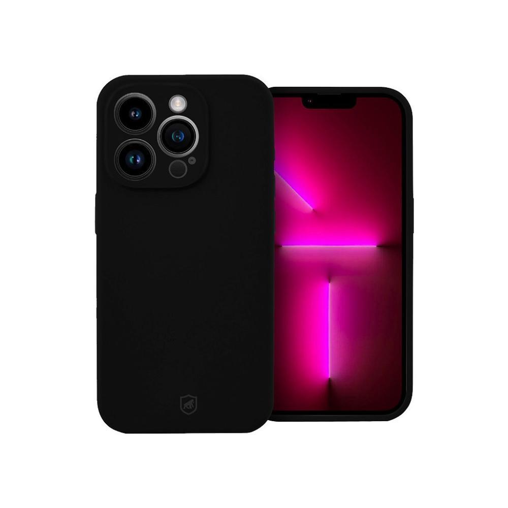 Capa case capinha para iPhone 13 Pro - Silicon Premium Preta - Gshield - 1