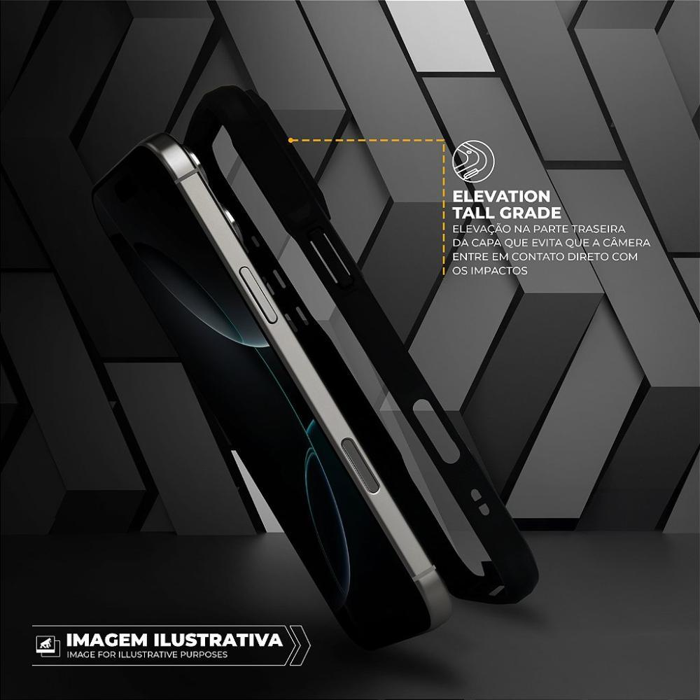 Capa case capinha para Samsung Galaxy S23 FE - Dual Sense Preta - Gshield - 4