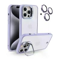 Kit Capa case capinha Gravity Lilás e Película Ultra Safe para iPhone 15 Pro - Gshield - 3