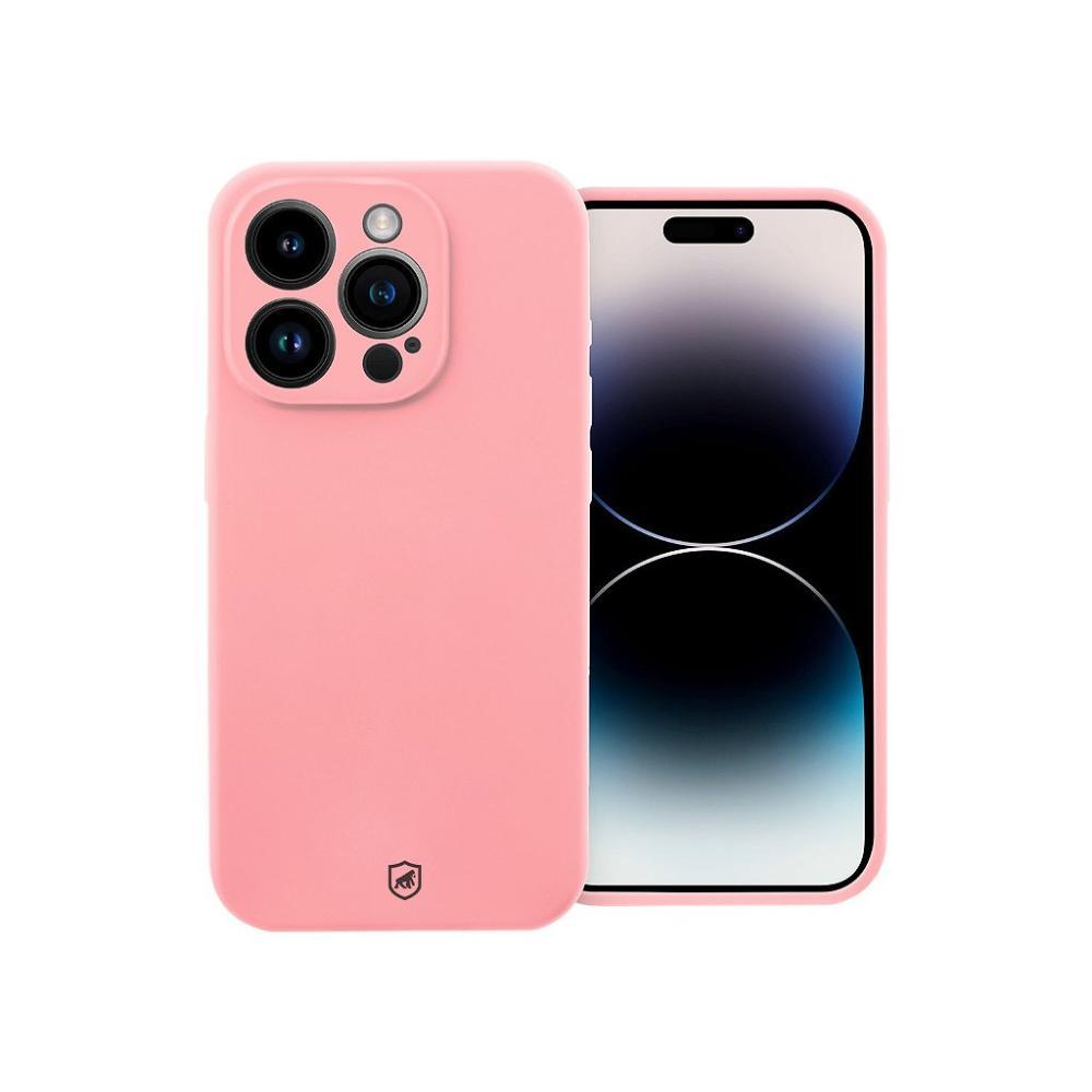 Capa case capinha para iPhone 14 Pro - Silicon Premium Rosa - Gshield - 1