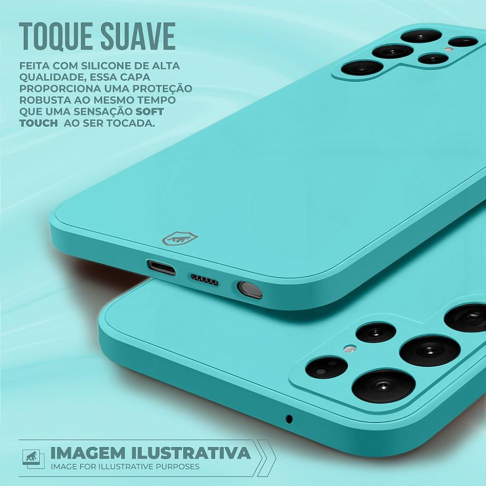 Capa case capinha para Motorola Moto Edge 50 Pro - Silicon Veloz - Verde Água - Gshield - 5