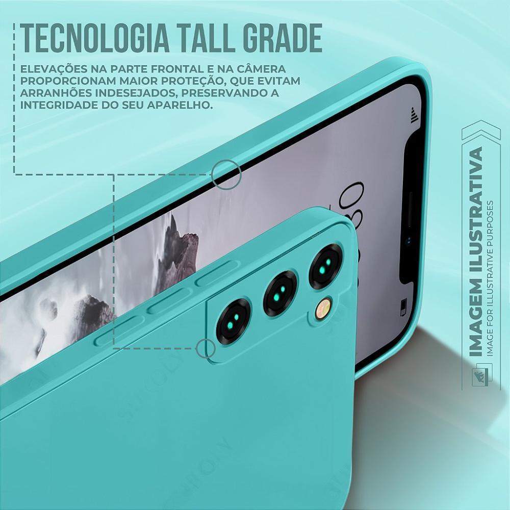 Capa case capinha para Samsung Galaxy A05 - Silicon Veloz - Verde Água - Gshield - 3