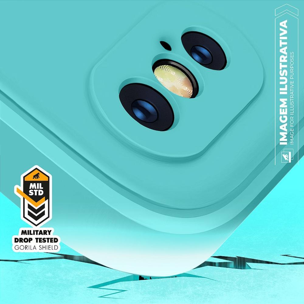 Capa case capinha para Samsung Galaxy A05 - Silicon Veloz - Verde Água - Gshield - 4