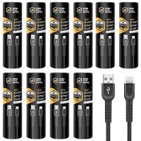 Cabo Dual Shock Lightning / USB A - Preto - 1,2m - no Atacado - Caixa Fechada 10 Unidades - Gshield - 1