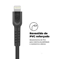 Cabo Dual Shock Lightning / USB A - Preto - 1,2m - no Atacado - Caixa Fechada 10 Unidades - Gshield