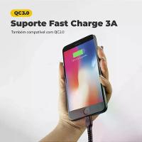 Cabo Dual Shock Lightning / USB A - Preto - 1,2m - no Atacado - Caixa Fechada 10 Unidades - Gshield - 7