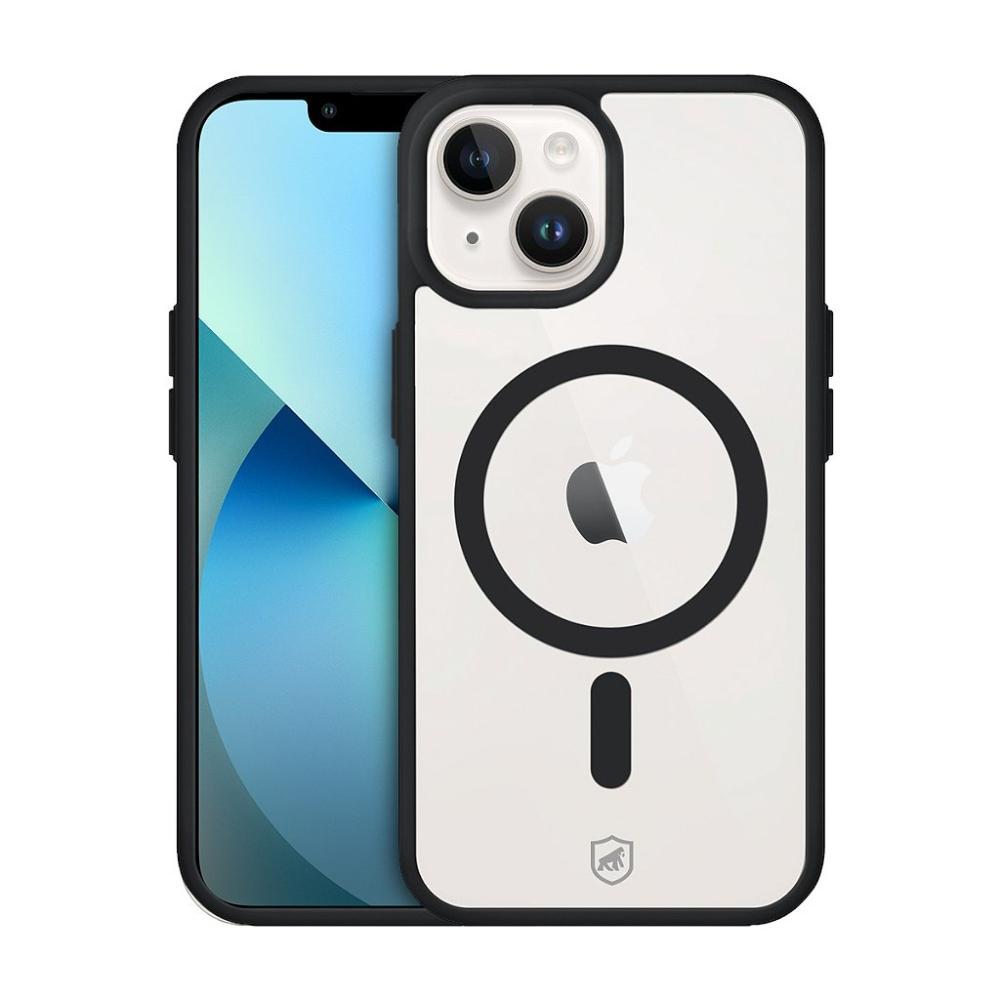 Kit Capa case capinha Magsafe Preta e Pelicula Dual Glass Preta para iPhone 13 - Gshield - 2