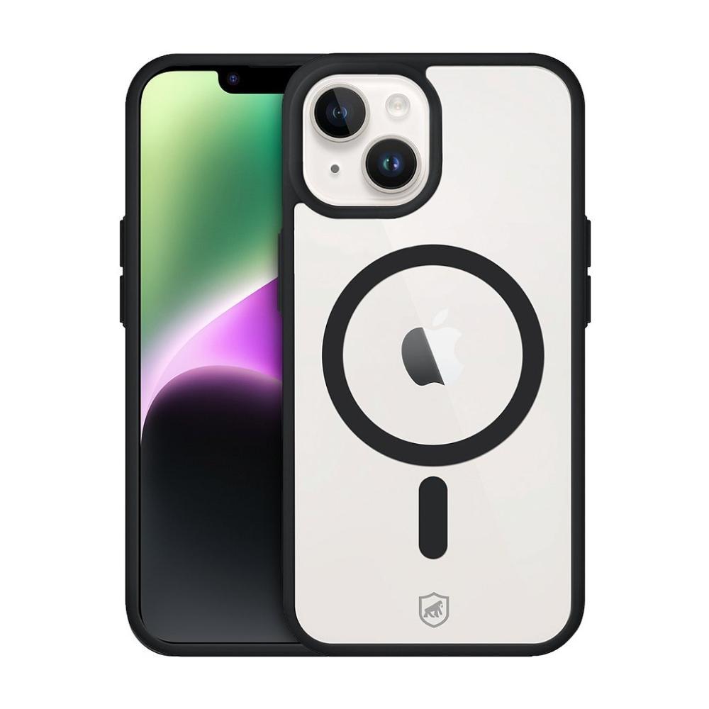 Kit Capa case capinha Magsafe Preta e Pelicula Dual Glass Preta para iPhone 14 - Gshield - 2