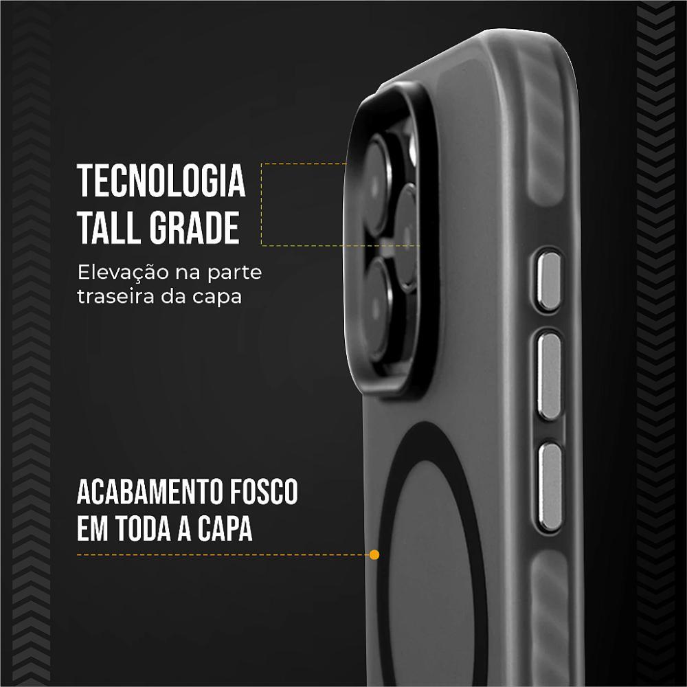 Capa case capinha MagSafe Pro para iPhone 16 Pro - Preta - Gshield - 3