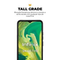 Capa case capinha para Infinix Smart 7 - Symetric Preta - Gshield - 2