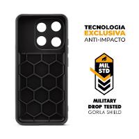 Capa case capinha para Infinix Smart 7 - Symetric Preta - Gshield - 4