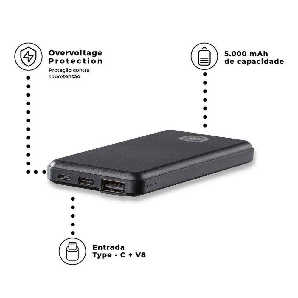 Carregador Portátil Powerfit - 5000mAh - Gshield - 3