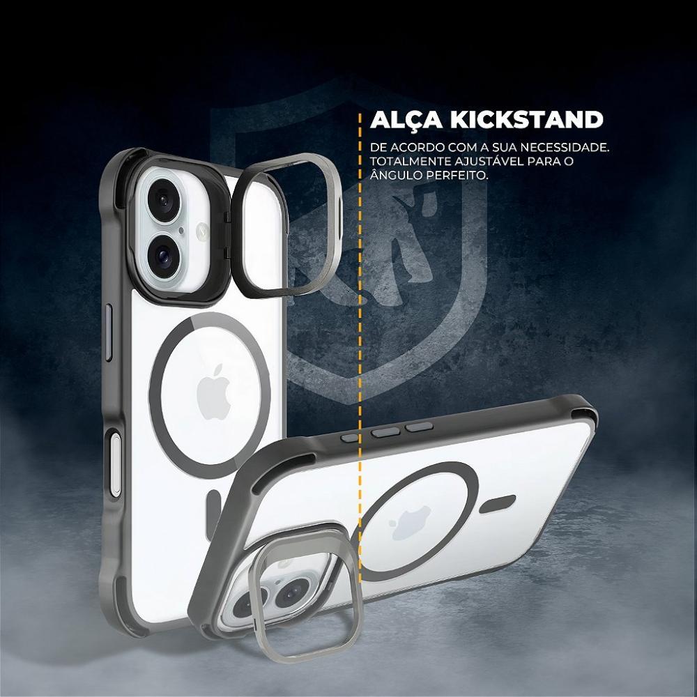 Capa case capinha para iPhone 16 - MagSafe AirBag Preta - Gshield - 4