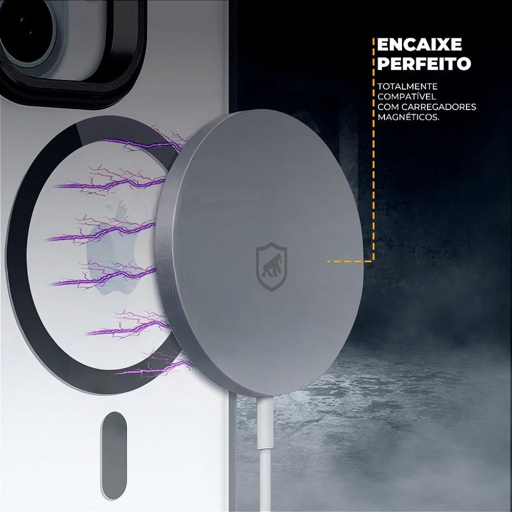 Capa case capinha para iPhone 16 Pro - MagSafe AirBag Preta - Gshield - 6