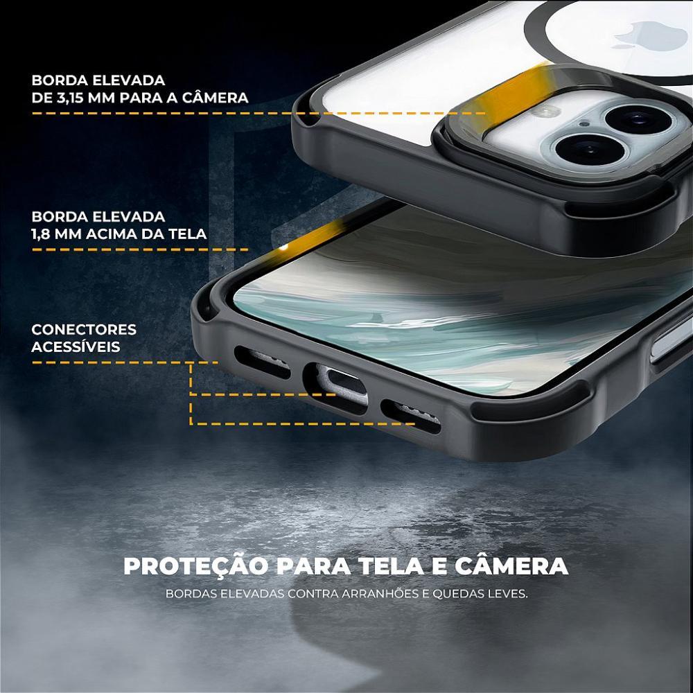 Capa case capinha para iPhone 16 Pro Max - MagSafe AirBag Preta - Gshield - 3