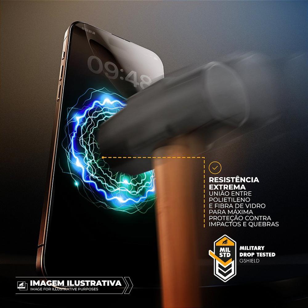 Película para iPhone 14 Pro / 15 / 16 com Aplicador - Survivor Privacidade - Gshield - 5