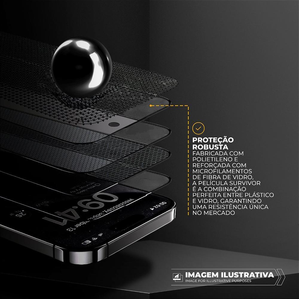 Película para iPhone 14 Pro com Aplicador - Survivor Fosca - Gshield - 5