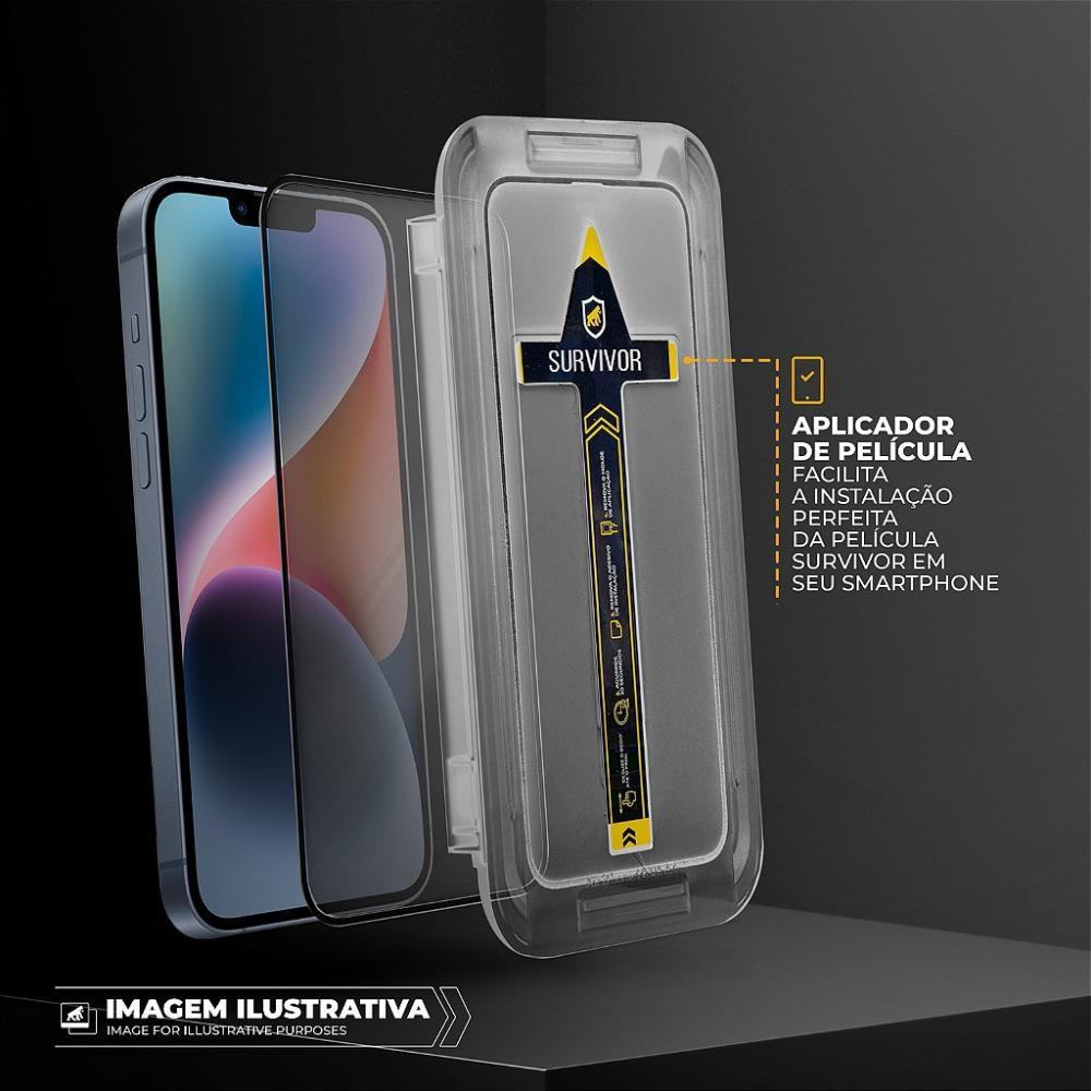 Película para iPhone 16 Pro com Aplicador - Survivor Fosca - Gshield - 8