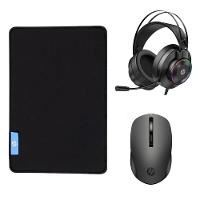 Kit Mouse Pad Speed Gamer + Mouse Óptico sem Fio + Headset 7.1 - HP - 1